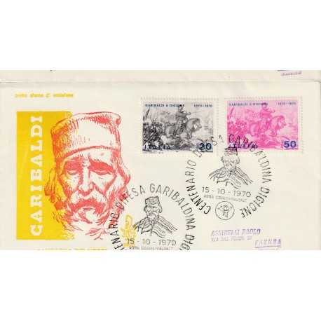 1970 FDC VENETIA 300/IT ITALIA GARIBALDI A DIGIONE MF81000