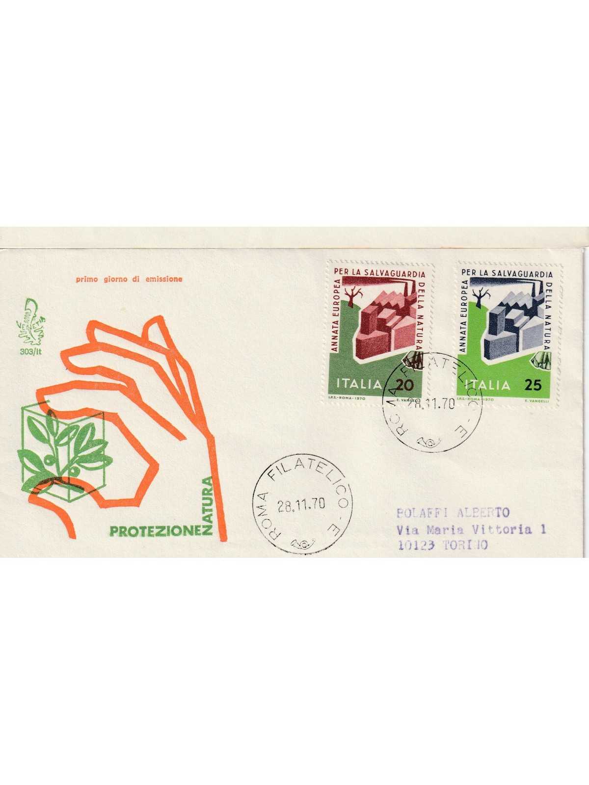 1970 FDC VENETIA 303/IT ITALIA SALVAGUARDIA DELLA NATURA MF81003