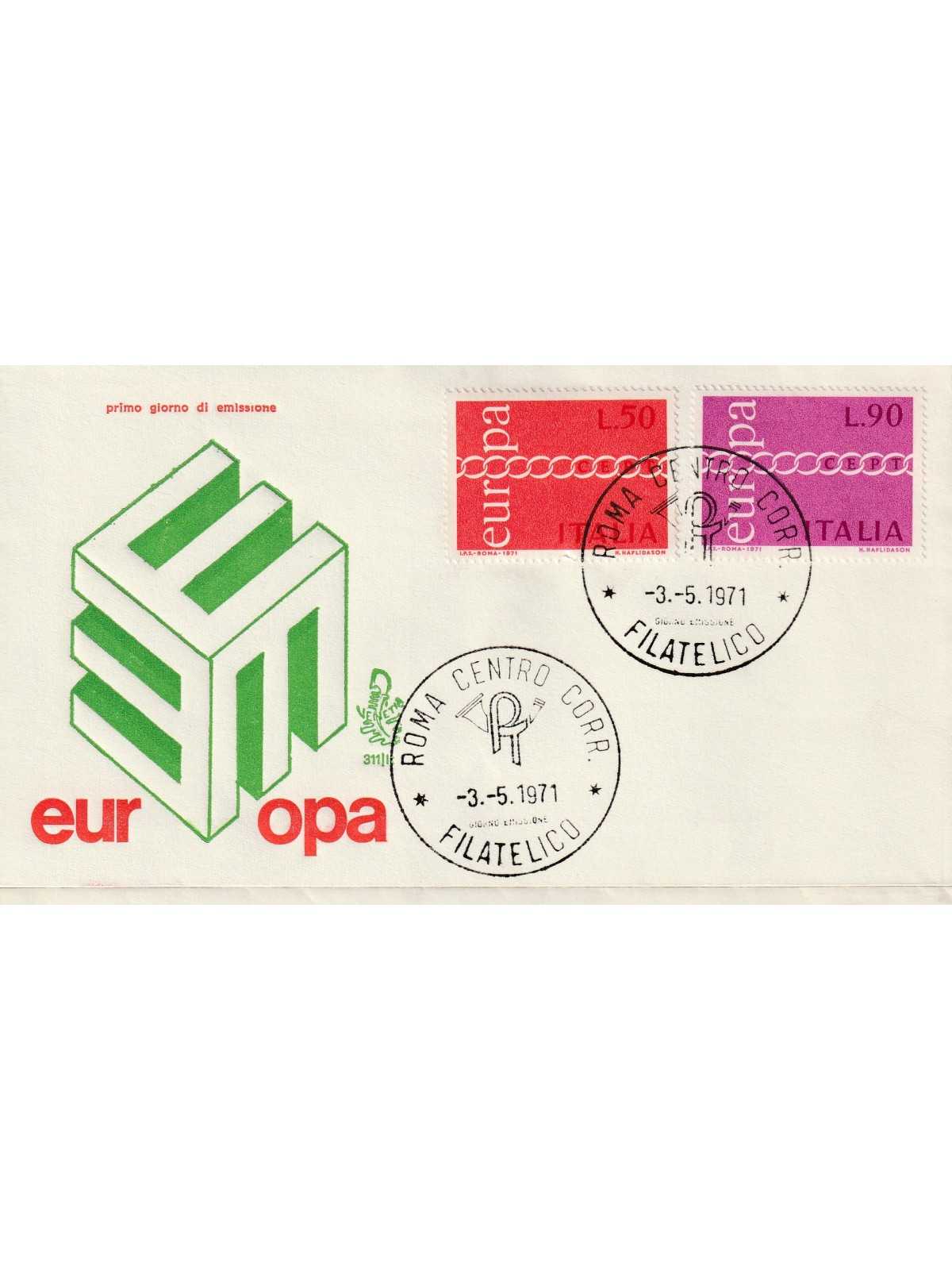 1971 FDC VENETIA 311/IT ITALIA EUROPA 1971 MF81011