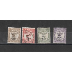 ALGERIE ALGERIA 1926 SEGNATASSE SOPRASTAMPATE 4 VAL MISTI YVERT 21/24 MF50487