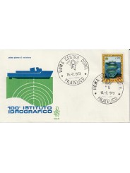 1973 FDC VENETIA 340/IT ITALIA 100 ISTITUTO IDROGRAFICO MF81040