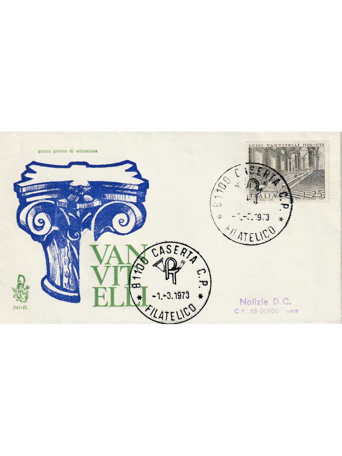 1973 FDC VENETIA 341/IT ITALIA VANVITELLI MF81041