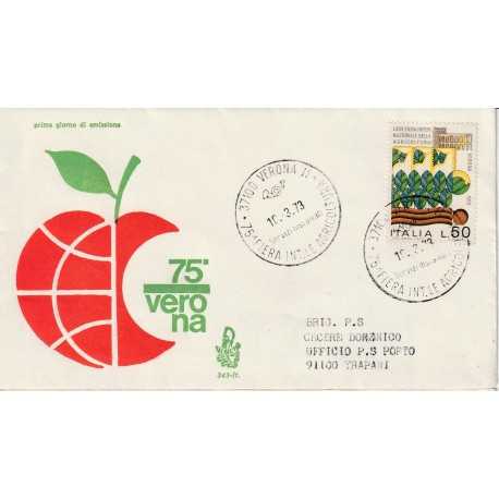 1973 FDC VENETIA 343/IT ITALIA 75 FIERA DI VERONA MF81043