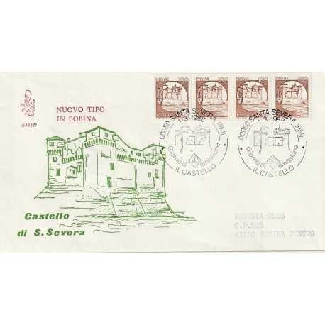 1988 FDC VENETIA 648/IT ITALIA CASTELLO BOBINE L. 100 MF81065