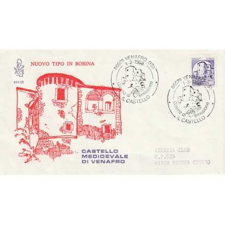 1988 FDC VENETIA 651/IT ITALIA CASTELLO BOBINE L. 750 MF81068