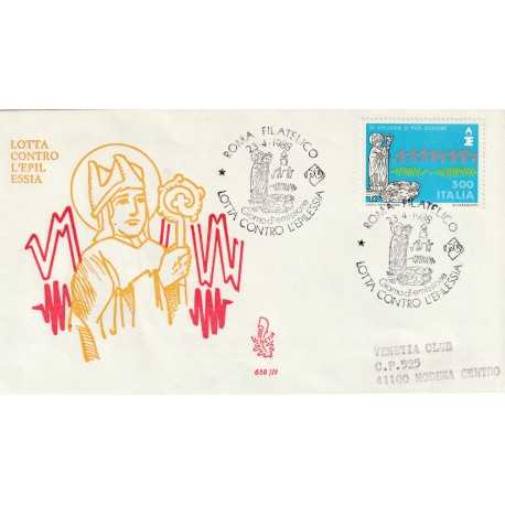 1988 FDC VENETIA 658/IT ITALIA LOTTA CONTRO L'EPILESSIA MF81075