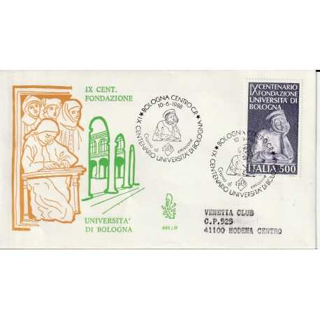 1988 FDC VENETIA 665/IT ITALIA UNIVERSITA' DI BOLOGNA MF81082