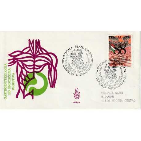 1988 FDC VENETIA 668/IT ITALIA GASTROENTEROLOGIA MF81085