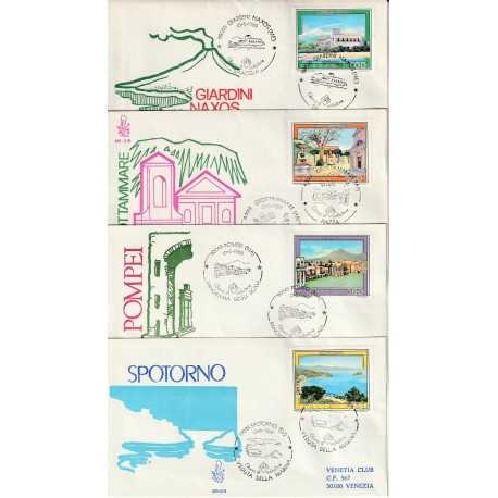 1989 FDC VENETIA 685 1-2-3-4/IT ITALIA SERIE TURISTICA XVI MF81103