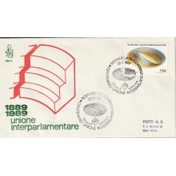 1989 FDC VENETIA 688/IT ITALIA CENT. UNIONE INTERPARLAMENTARE MF81107
