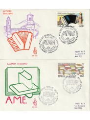 1989 FDC VENETIA 693 1-2/IT ITALIA SERIE LAVORO ITALIANO MF81112