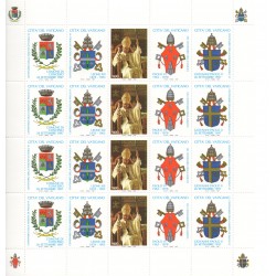 1997 VATICANO CENTENARIO NASCITA PAOLO VI MINIFOGLIO DI 4 V. MNH MF28225