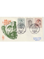 1975 FDC VENETIA 390/IT ITALIA MICHELANGELO VIAGGIATA MF81142