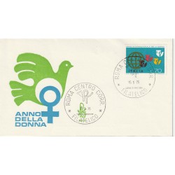 1975 FDC VENETIA 392/IT ITALIA ANNO DELLA DONNA NON VIAGGIATA MF81144