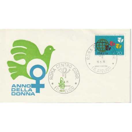 1975 FDC VENETIA 392/IT ITALIA ANNO DELLA DONNA NON VIAGGIATA MF81144