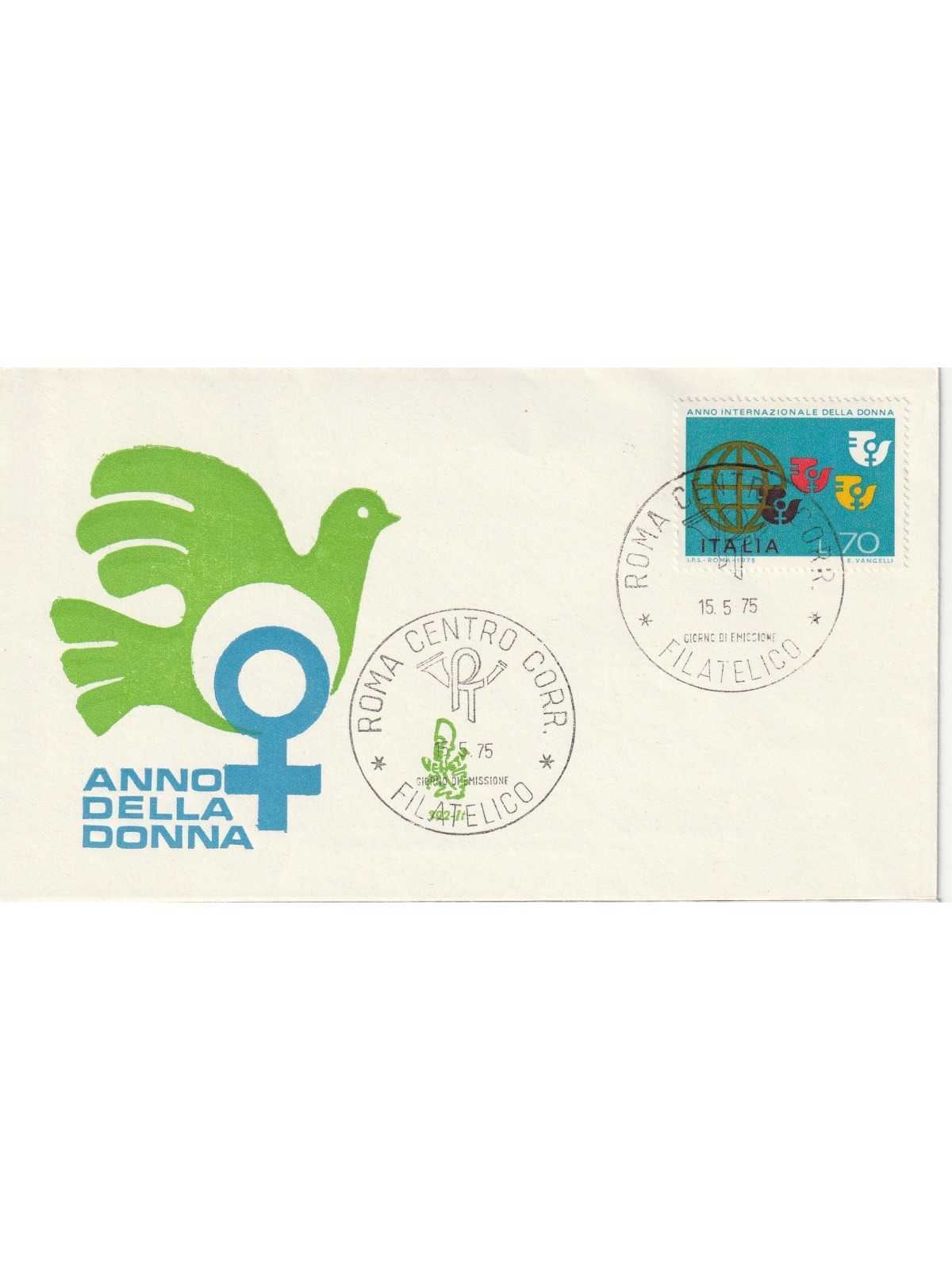 1975 FDC VENETIA 392/IT ITALIA ANNO DELLA DONNA NON VIAGGIATA MF81144