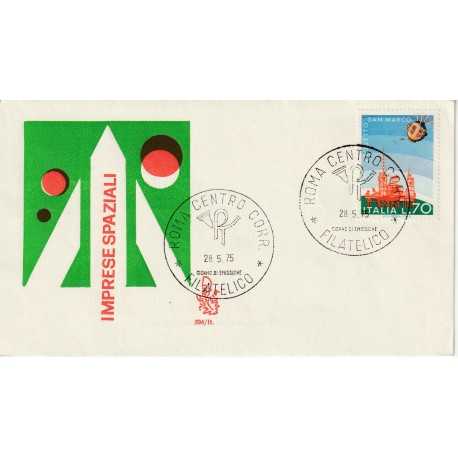 1975 FDC VENETIA 394/IT ITALIA IMPRESE SPAZIALI NON VIAGGIATA MF81146