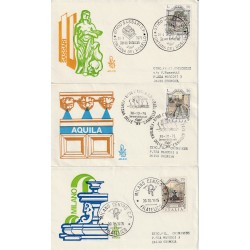 1975 FDC VENETIA 403 1-2-3/IT ITALIA SERIE FONTANE III VIAGGIATE MF81155