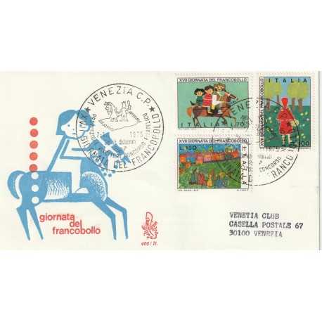 1975 FDC VENETIA 406/IT ITALIA XVII GIORNATA DEL FRANCOBOLLO MF81158