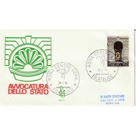 1976 FDC VENETIA 408/IT ITALIA AVVOCATURA DELLO STATO VIAGGIATA MF81160