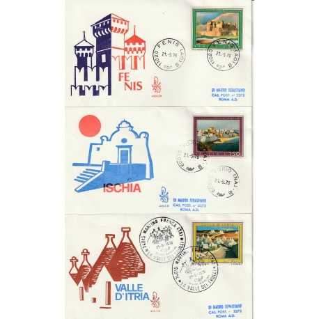 1976 FDC VENETIA 412-1-2-3/IT ITALIA SERIE TURISTICA III MF81164