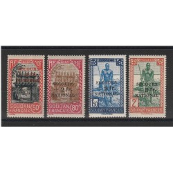 SUDAN SOUDAN FRANCESE 1941 SOCCORSO NAZIONALE 4 VAL MLH MF54966