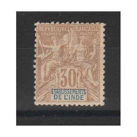 INDIA FRANCESE 1892 ALLEGORIA 1 VAL MLH MF55097