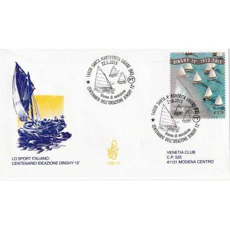 2013 FDC VENETIA 1752/IT ITALIACENT. IDEAZIONE DINGHY 12' MF81232