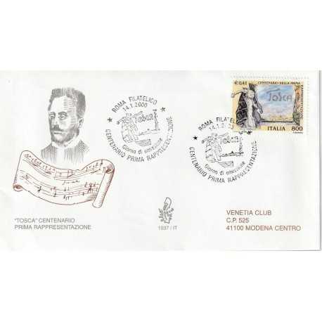 2000 FDC VENETIA 1037/IT ITALIA TOSCA CENT. PRIMA RAPPR. MF81257