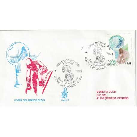 2000 FDC VENETIA 1042/IT ITALIA COPPA DEL MONDO DI SCI MF81261