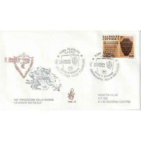 2000 FDC VENETIA 1045/IT ITALIA CIVILTA' CATTOLICA MF81263