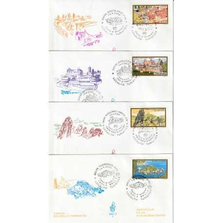 2000 FDC VENETIA 1048 1-2-3-4/IT ITALIA SERIE TURISTICA MF81266