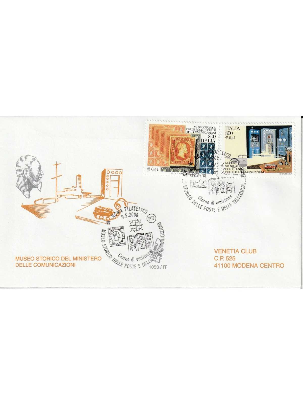 2000 FDC VENETIA 1053/IT ITALIA MUSEO MIN. DELLE COMUNICAZIONI MF81270