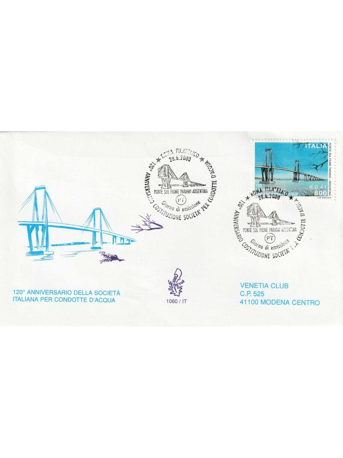 2000 FDC VENETIA 1060/IT ITALIA CONDOTTE D'ACQUA MF81275