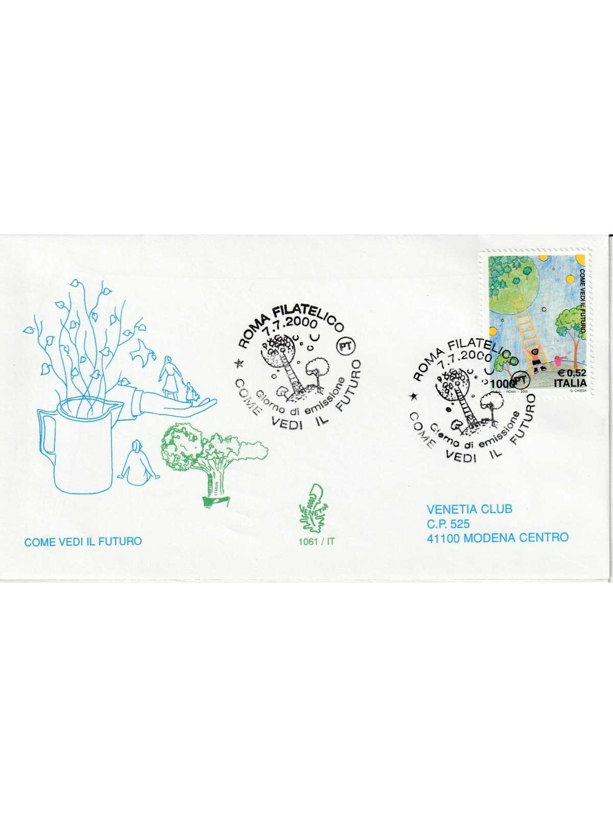 2000 FDC VENETIA 1061/IT ITALIA COME VEDI IL FUTURO MF81276