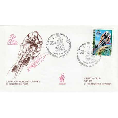 2000 FDC VENETIA 1063/IT ITALIA CAMP. MOND. JUN. CICLISMO PISTA MF81278