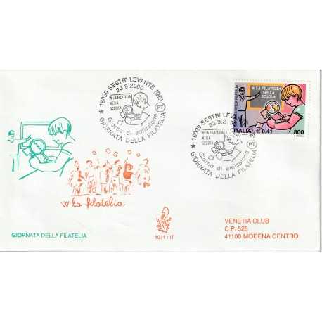 2000 FDC VENETIA 1071/IT ITALIA GIORNATA DELLA FILATELIA MF81285