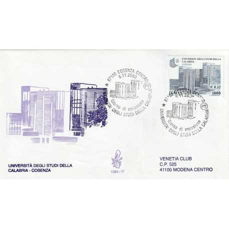 2000 FDC VENETIA 1083/IT ITALIA UNIVERSITA' DELLA CALABRIA-COSENZA MF81296