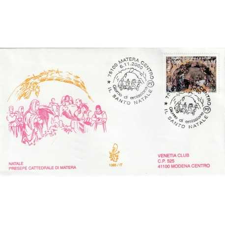 2000 FDC VENETIA 1085/IT ITALIA PRESEPE CATTEDRALE DI MATERA MF81298