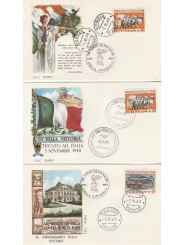 1968 FDC ROMA GIRO 50 DELLA VITTORIA 20 BUST NON VIAGGIATE MF55168