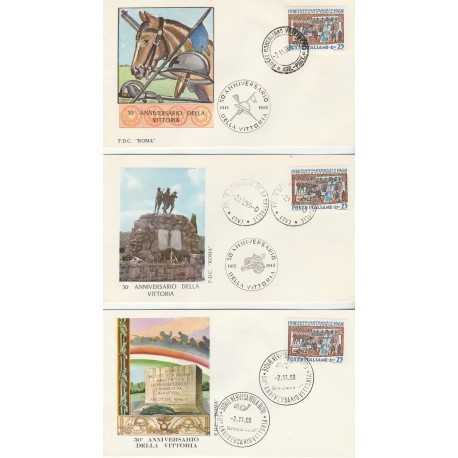 1968 FDC ROMA GIRO 50 DELLA VITTORIA 20 BUST NON VIAGGIATE MF55168