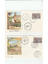 1968 FDC ROMA GIRO 50 DELLA VITTORIA 20 BUST NON VIAGGIATE MF55168