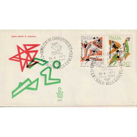 1971 FDC VENETIA 314/IT ITALIA GIOCHI DELLA GIOVENTU' MF81300