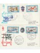 1981 FDC VENETIA 506-1-2/IT ITALIA SERIE COSTR. AEREONAUTICHE IVIAGGIATE MF81305