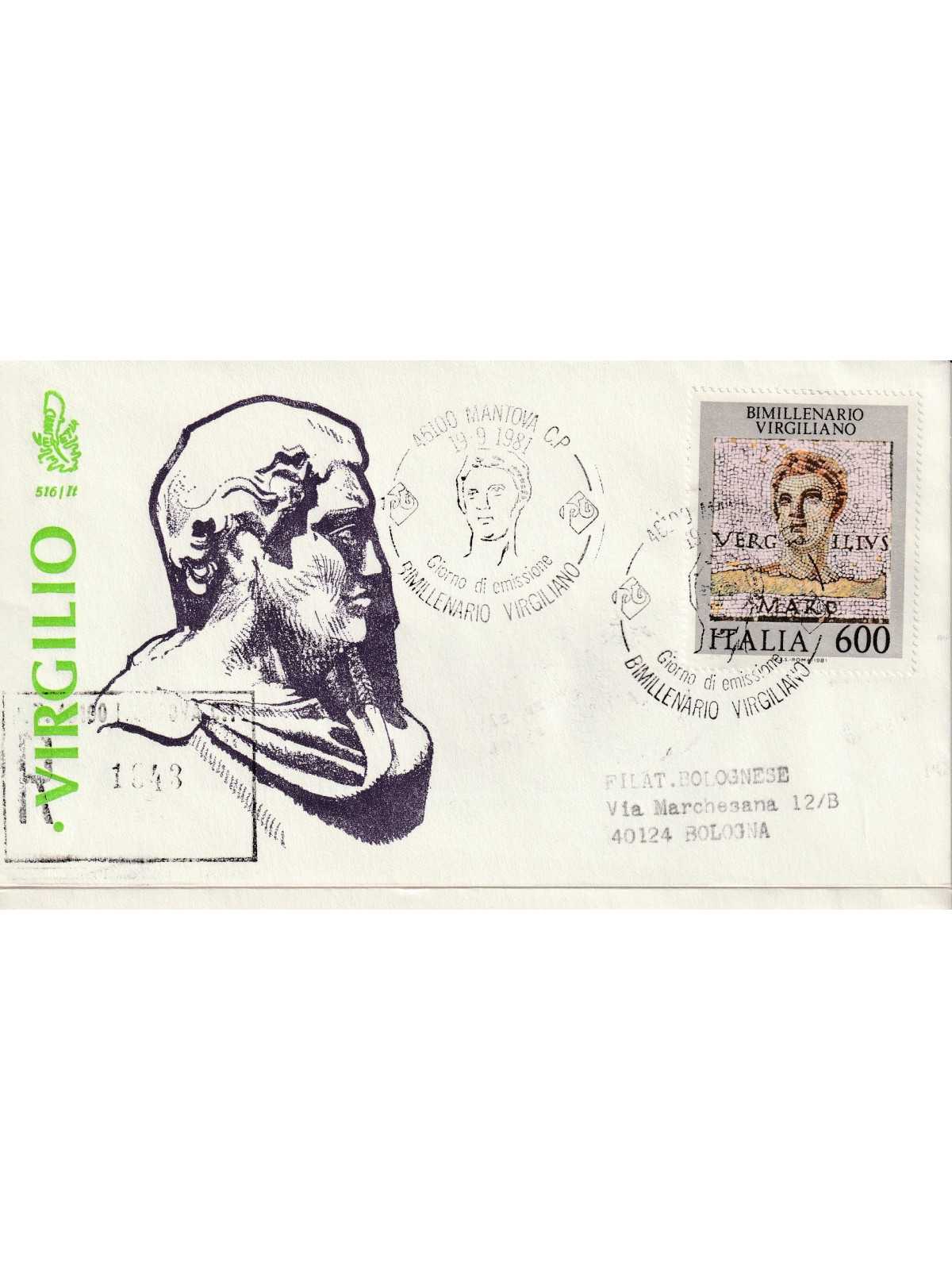 1981 FDC VENETIA 516/IT ITALIA BIMILLENARIO VIRGILIANO MF80858