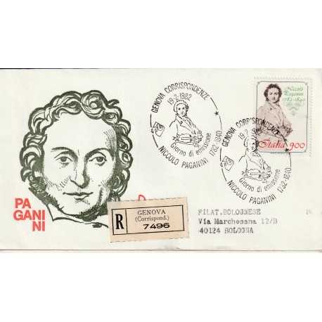 1982 FDC VENETIA 524/IT ITALIA NICCOLO' PAGANINI MF81307