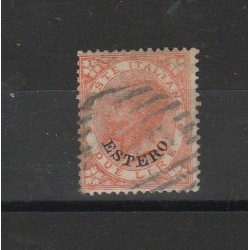1874 LEVANTE EMISSIONI GENERALI ESTERO 2 LIRE USATO CILIO MF55144