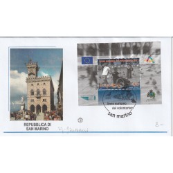 2011 FDC FILAGRANO SAN MARINO ANNO DEL VOLONTARIATO BF MF81318