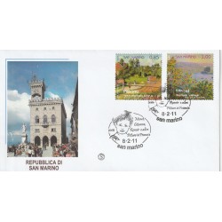 2011 FDC FILAGRANO SAN MARINO SERIE PITTURA FRANCESE MF81327
