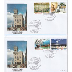2010 FDC FILAGRANO SAN MARINO SERIE GRANDI ARTISTI MF81331